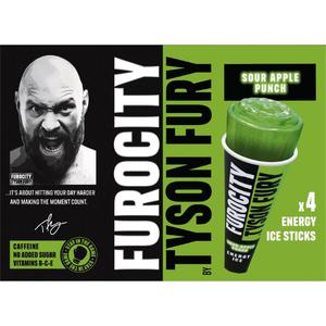 Furocity Sour Apple Punch 4 Energy Ice Sticks 320g