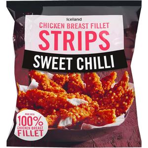 Iceland Sweet Chilli Chicken Breast Fillet Strips 500g