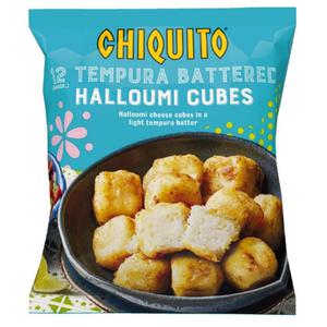 Chiquito 12 (Approx.) Tempura Battered Halloumi Cubes 216g