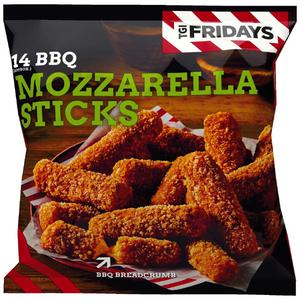 TGI Fridays 14 (approx.) BBQ Mozzarella Sticks 336g