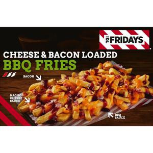 TGI Fridays Cheese and Bacon Loaded BBQ Fries 400g