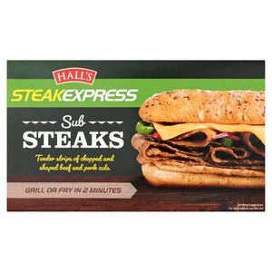 Hall's Steak Express Sub Steaks 300g