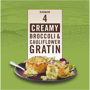 Iceland 4 Creamy Broccoli & Cauliflower Gratin 480g