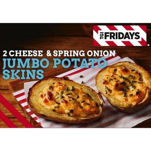 TGI Fridays 2 Cheese and Spring Onion Potato Skins 220g