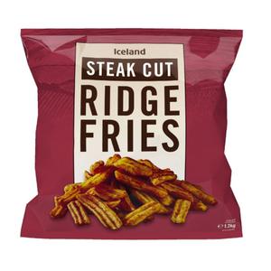 Iceland Steak Cut Ridge Fries 1.2kg