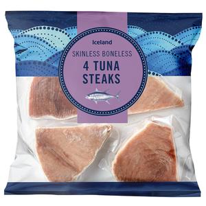 Iceland The Fish Market 4 Tuna Steaks 400g