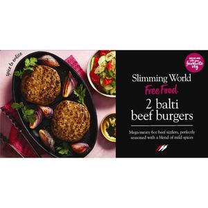 Slimming World 2 Balti Beef Burgers 340g