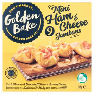 Golden Bake 9 Mini Ham & Cheese Jambons 315g