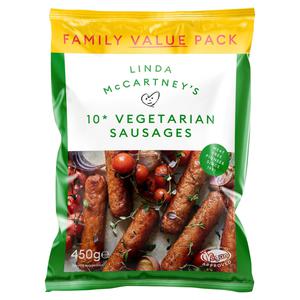 Linda McCartney's 10 Vegetarian Sausages 450g