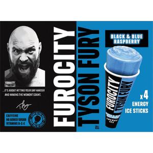 Furocity Black and Blue Raspberry 4 Energy Ice Sticks 320g