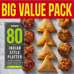 Iceland 80 (approx.) Indian Style Platter 1.2kg