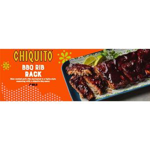 Chiquito BBQ Rib Rack 575g