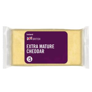 Iceland British Extra Mature Cheddar 830g