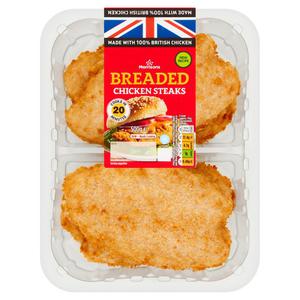 Morrisons 4 Breaded Chicken Steaks