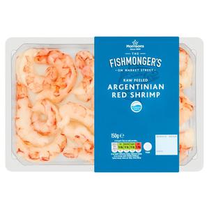 Morrisons Fishmongers Frozen Raw Peeled Argentinian Red Shrimp