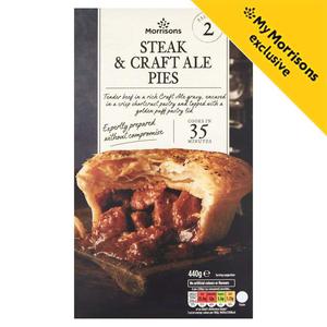 Morrisons Pub Style 2 Steak & Ale Pies