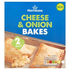 Morrisons 2 Cheese & Onion Bakes