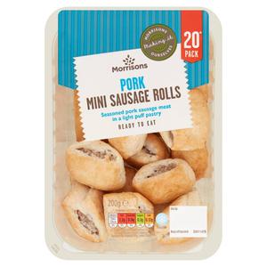 Morrisons 20 Mini Pork Sausage Rolls