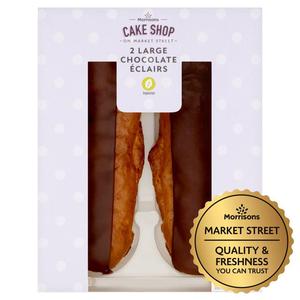 Morrisons Market Street Large Chocolate Eclairs