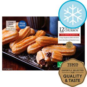 Tesco 12 Filled Mini Churros 210G