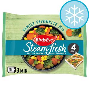 Birds Eye Steamfresh 4 Family Favourite Mix Vegetable 540G