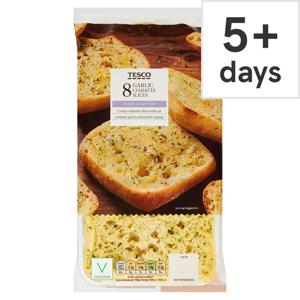 Tesco 8 Garlic Ciabatta Slices 360G