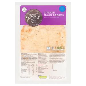 Hearty Food Co. Plain Naan Breads