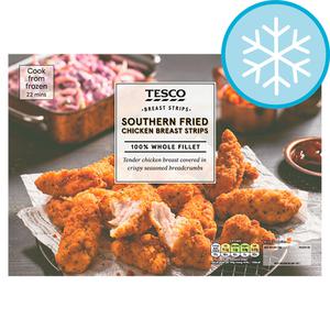 Tesco Southern Fried Chicken Breast Strips 400G