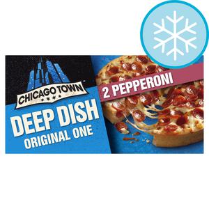 Chicago Town Deep Dish Pepperoni Pizzas 2 X 155G