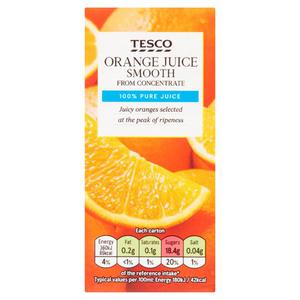 Tesco Orange Juice Smooth From Concentrate 200Ml