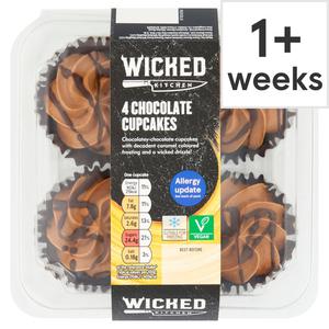 Wicked Kitchen 4 Chocolate Cupcakes