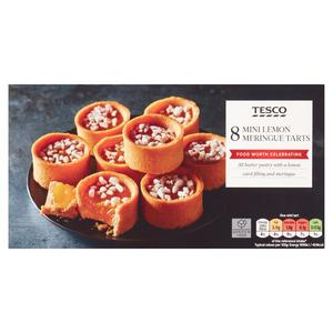 Tesco 8 Mini Lemon Meringue Tarts 160G