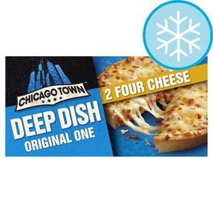 Chicago Town Deep Dish Four Cheese Pizzas 2 X 148G