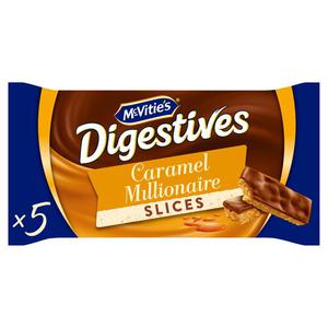 Mcvities Digestives 5 Caramel Millionaire Slices 109.9G