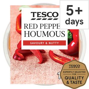 Tesco Houmous Red Pepper 182G