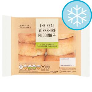 Real Yrshire Pud The Real Yorkshire Pudding Co. 6 Gluten Free Yorkshire Puddings 180G