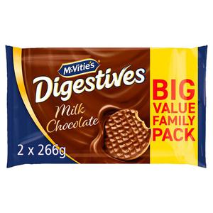 Mcvitie's Milk Chocolate Digestive Biscuit 2 X 266G