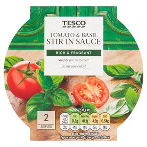 Tesco Tomato & Basil Stir In Sauce 155G