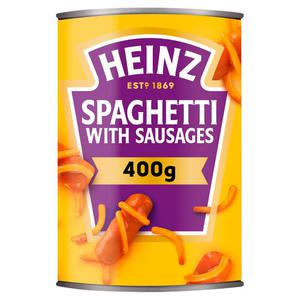 Heinz Spaghetti & Sausages 400G Can