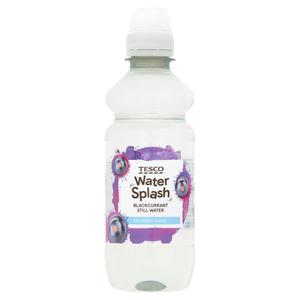 Tesco Water Spalsh Blackcurrant Still Water No Added Sugar 300Ml