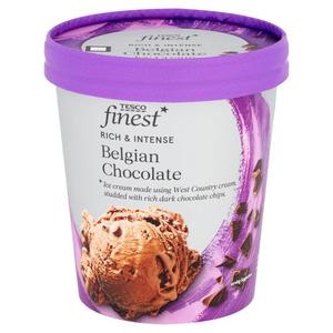 Tesco Finest Belgian Chocolate Ice Cream 480Ml