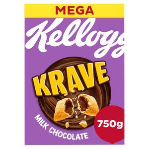 Kellogg's Krave Milk Chocolate Cereal 750G