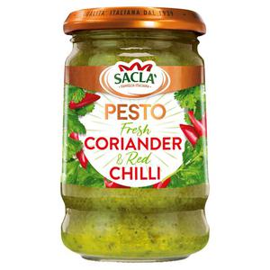 Sacla Coriander & Chilli Pesto 190G