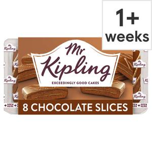 Mr Kipling Chocolate Slices 8 Pack