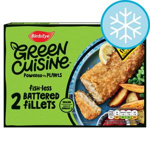 Birds Eye Green Cuisine 2 Fishless Battered Fillets 240G