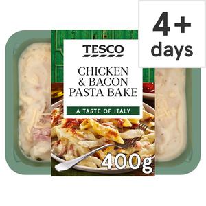 Tesco Chicken & Bacon Pasta Bake 400G