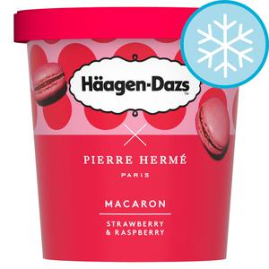 Haagen Dazs Macaron Strawberry Raspberry Ice Cream 420Ml