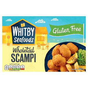 Whitby Seafoods Wholetail Gluten Free Scampi 200G