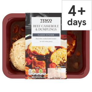 Tesco Beef Casserole & Dumplings 400G