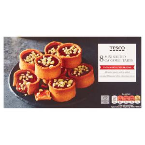 Tesco 8 Mini Salted Caramel Tarts 160G